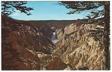Lower Falls, The Grand Canyon of the Yellowstone Wyoming c1950's Unused Postcard picture