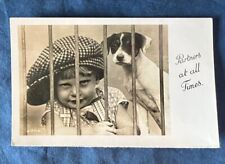 Jack Russell Antique RPPC - DB - 1907 - “Partners at all Times” picture