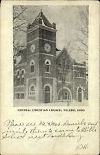 Central Christian Church Toledo Ohio ~ 1910 to George Cline Greenwich OH picture