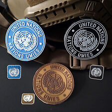 6 PCS UN United Nations U.N. Badge 3D TACTICAL ARMY PVC PATCH picture