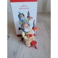 Hallmark toy maker Santa ornament Xmas rocket picture