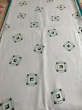Vintage 1930s Early Rayon Fabric ~ Deco ~ Dress Fabric ~ Green & Brown picture