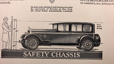 1926 New Stutz Motor Car Safety Chassis Full Head Room Vintage Print Ad picture
