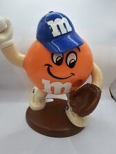 M&M's Sport Baseball Player Orange Plain Candy Dispenser Limited Edition picture