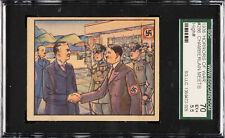 1938 Gum, Inc Horrors of War #286 Chamberlain Meets Hitler Exceptional SGC 5.5 picture