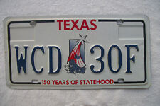1995 TEXAS LICENSE PLATE, 150 YEARS OF STATEHOOD 1845 - 1995 # WCD 30F. picture