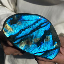 1.6lb Large Natural Labradorite Quartz Crystal Display Mineral Specimen Healing picture