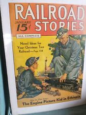 RAILROAD STORIES (January 1936)  Great Cover Art picture