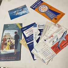 American Air Lines July 1955 AIRLINE Pack TIMETABLE SCHEDULE Brochure flight Map picture