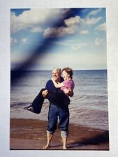 1980’s Couple At The Beach Color Photograph Picture Found Photo picture