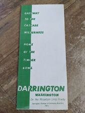 Vintage Darrington Washington Brochure Pamphlet  picture