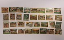 T69 Helmar Historic Homes Series Turkish Cigarettes 1911 Tobacco Cards Lot of 32 picture