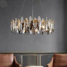 Luxury Lavish Double Crown LED K9 Oval Crystal Chandelier Round Ceiling Lighting picture