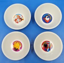NEW Kelloggs 4 Cereal Bowls Fruit Loops Frosted Flakes Raisin Bran Rice Krispies picture