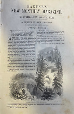 1861 Summer in New England Porte Crayon White Mountains Glen Ellis picture