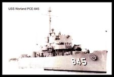 Postcard USS Worland PCE-845 LP1 picture