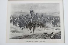 Vintage Print Marshall Murat Battle of Jena Napoleon Wellington War Battle picture