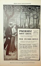 Original Pinehurst N.C. Ad: Golf; Four Splendid Hotels picture