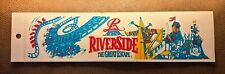 Riverside Park The Great Escape Vintage Bumper Sticker Riverside Amusement Park picture