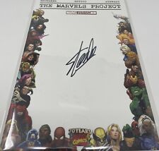 Stan Lee Signed Autographed Marvels Project #1 Blank 70th Anniversary Variant NM picture