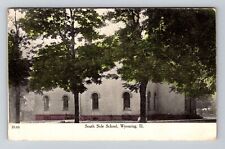 Wyoming, IL-Illinois, South Side School Antique, Vintage Souvenir Postcard picture