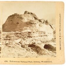 Yellowstone Park Wonderland Inferno Stereoview c1886 Antique Hill Photo A2460 picture