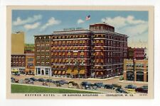 Postcard Ruffner Hotel Kanawha Boulevard Charleston West Virginia Vintage Cars picture