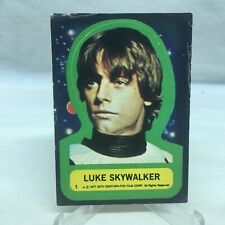 1977 Topps Star Wars Series 1 Luke Skywalker Sticker Card #1 picture