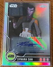 2023 Topps Chrome Star Wars Synara San Auto Refractor Nazneen Contractor picture