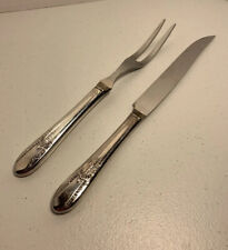 International Silver Reflection 2 Piece Steak Carving Set Silver Plate picture