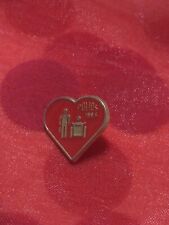 VINTAGE PIN'S PIN LAPEL BADGE COLLECTION PUB LOGO HEART POLIO 1993 picture