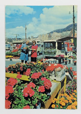 Street Flower Vendor Flower market Bergen Norway Postcard picture