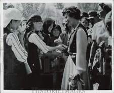 1956 Press Photo Queen Frederika meets with women of Greece. - hpx19886 picture