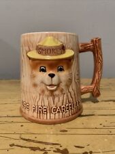 Rare U.S.D.A. Forest Service Smokey Bear MUSICAL Coffee Mug Cup Plays -BORN FREE picture