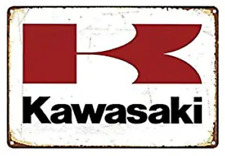 KAWASAKI TIN SIGN SUPERCROSS DIRT BIKE MOTORSPORTS AD POSTER BANNER WALL ART picture