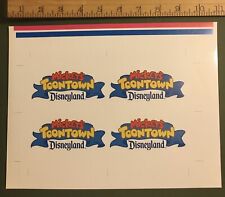 Rare 1993 Mickey’s Toontown Disneyland Promotional Logo Sticker Sheet- Uncut picture