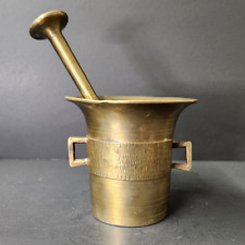 True Antique Brass Pessel And Mortar picture