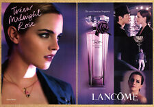Lancome Tresor Midnight Rose Emma Watson - 2 Page Print Ads Ephemera Art 2011 picture