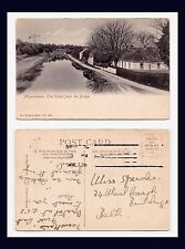 IRELAND MONASTEREVAN THE CANAL FROM THE BRIDGE POSTED 1906 TO BATH picture