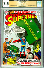 SUPERMAN 182 CGC 7.5 WP MASSACHUSETTS Pedigree Copy SILVER Age DC COMICS 1966 picture