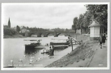 pk81391:Postcard-Vintage B&W View of The Old Dee Bridge,Chester,England,UK picture