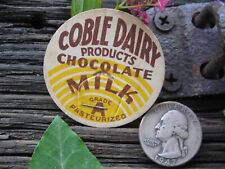 Coble Dairy Choco milk bottle cap top,Lenoir N.C. Caldwell County North Carolina picture