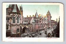 London-England, Law Courts, Antique, Vintage Souvenir Postcard picture