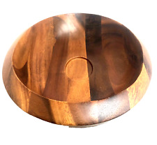 Nambe Oval Wooden Bowl Acacia Wood Chip and Dip Server High Quality 12