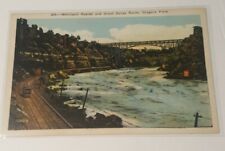 vintage postcard WHIRLPOOL RAPIDS vintage trolley train on Great Gorge route NY picture