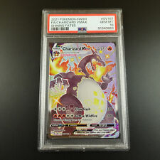PSA 10 Charizard Vmax SV107/SV122 Shining Fates Holo Graded Pokemon Card picture