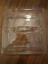 Vintage Clear Glass Cigar Humidor  picture
