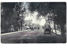 c1910 Main St Fremont Michigan MI Street View Carriages Horse Wagons Postcard picture