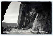 c1940's Looking Out From Clay Pool Tunnel Superior Hwy AZ RPPC Photo Postcard picture