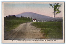 1919 Kearsarge Mt. from Road to Diana's Baths North Conway NH Postcard picture